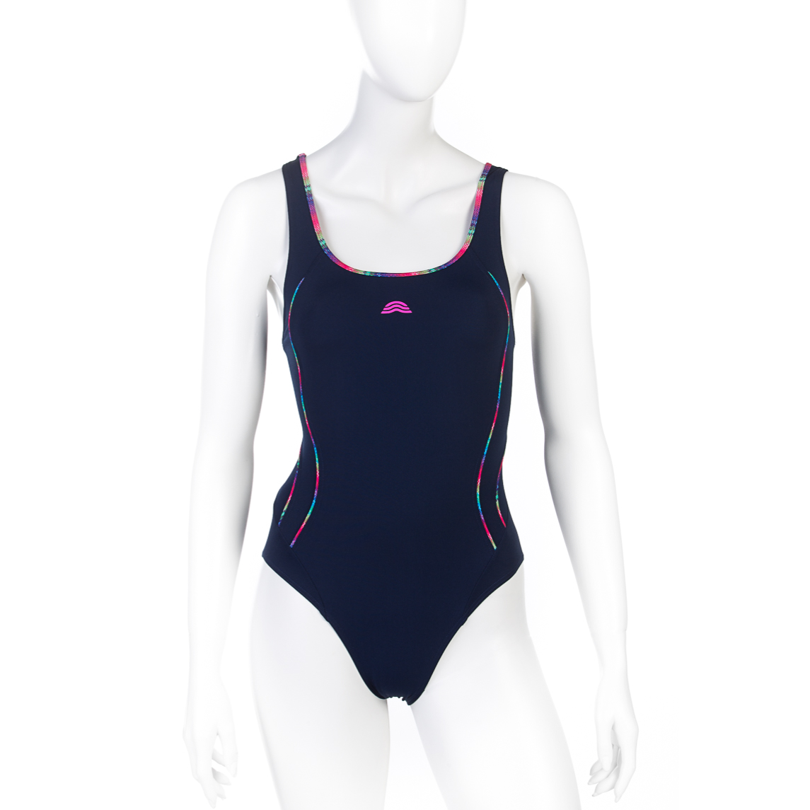 COSTUME PISCINA AQUARAPID INTERO LIU NUOTO MARE FUXIA//VERD FODERATO BAMBINA